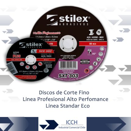 Discos de corte fino línea profesional alto performance