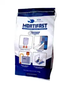 Bolsa de Mortifirst blanco con azul